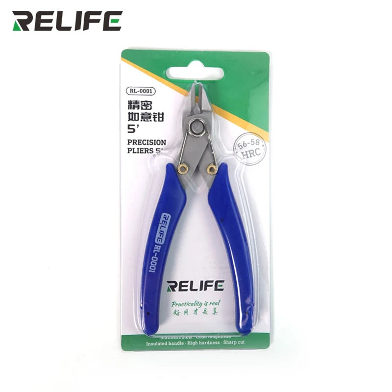 RELIFE RL-0001 5-Inch High precision cutting pliers Cutting Side Snips Nipper Hand Tools Electrical Wire Cable Cutters Precision