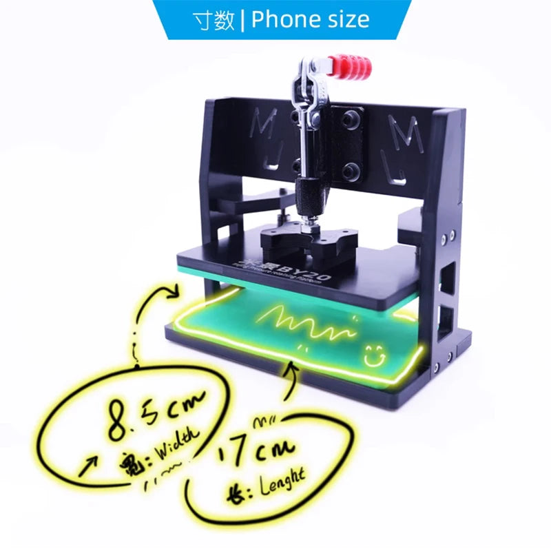 MIJING BY-20 LCD Frame Clamping Pressure Retaining Platform For Phone Screen And Back Cover Glass Holding Repair Tool