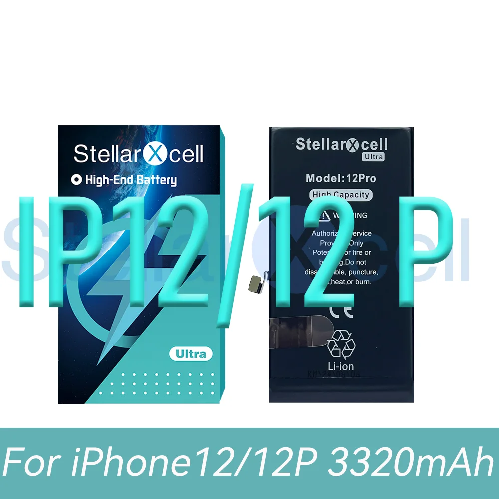 StellarXcell Ultra Battery For iPhone battery 7 8 Plus 11 12 Mini 13 Pro MAX X XS XR 14 ProMax 12Pro Replacement Lithium battery