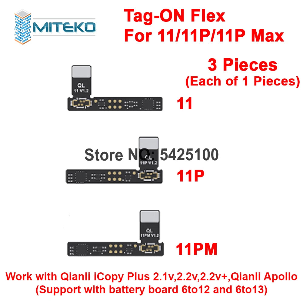 Qianli iCopy Plus 2,3 v 2025 Placa de prueba de batería para 7 8 8P X XR XSMAX 11PM 12 LCD vibrador transferencia programador EEPROM