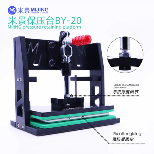 MIJING BY-20 LCD Frame Clamping Pressure Retaining Platform For Phone Screen And Back Cover Glass Holding Repair Tool