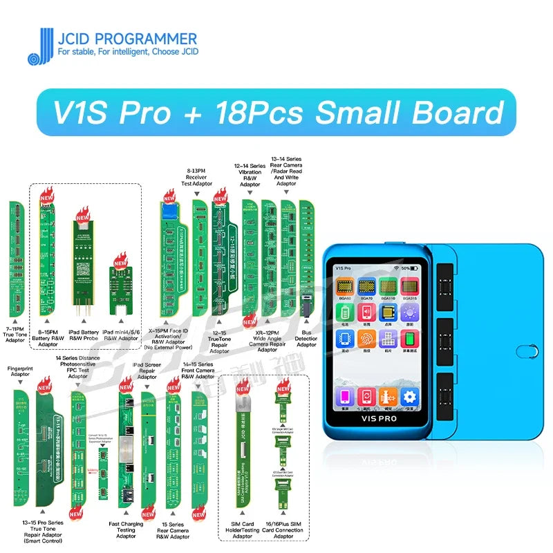 Programador JC V1S PRO BGA315 BGA110 BGA70 para iphone X-15PM iPad DFU pantalla púrpura sin desmontaje desvinculación WiFi lectura escritura SN