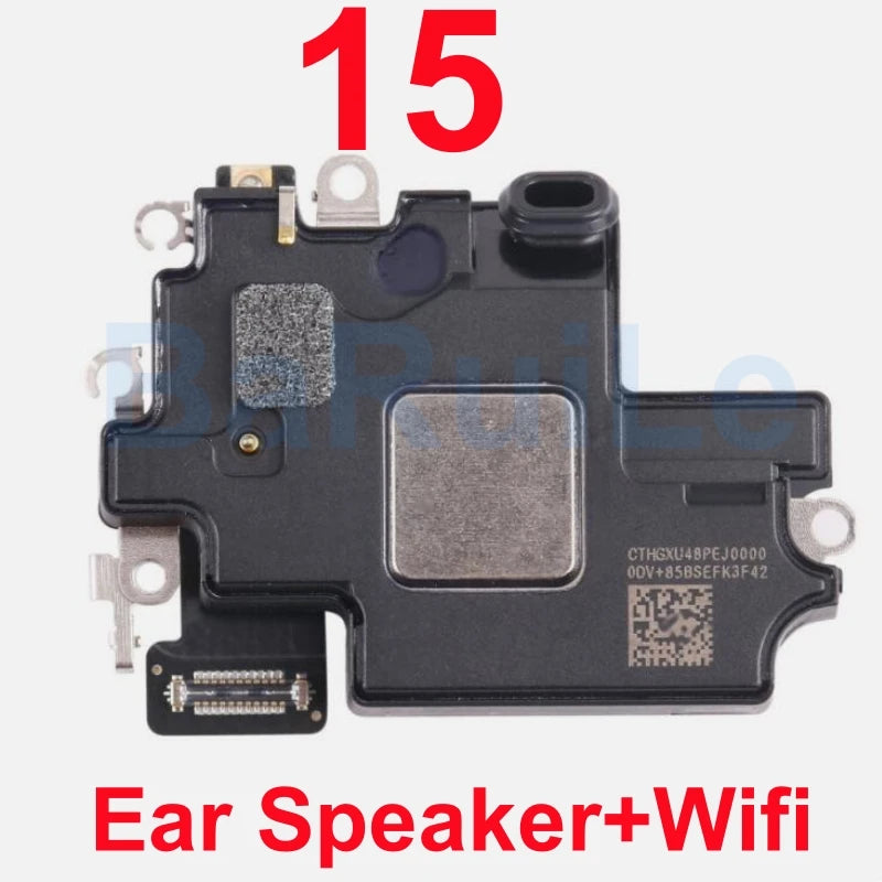 BaRuiLe-auricular frontal para iPhone, piezas de repuesto de Cable flexible de sonido, 13, 14, 15 Pro Max, 13Mini, 14 Plus, 12, 1 unidad