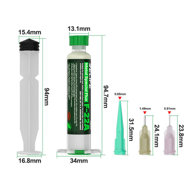 RELIFE F-22A-fundente de soldadura especial de Metal multiusos, 10CC, para placa base de teléfono móvil, soldadura, oxidación, puntos, reparación