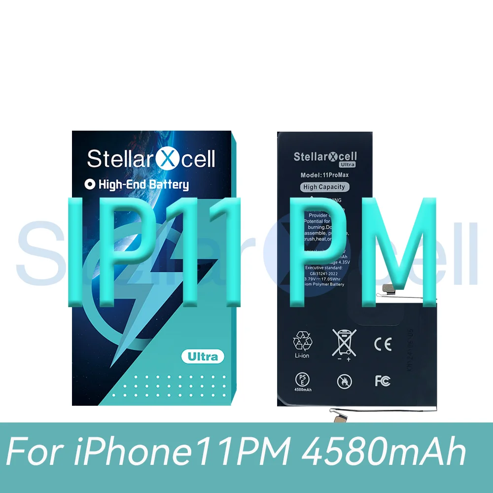 StellarXcell Ultra Battery For iPhone battery 7 8 Plus 11 12 Mini 13 Pro MAX X XS XR 14 ProMax 12Pro Replacement Lithium battery