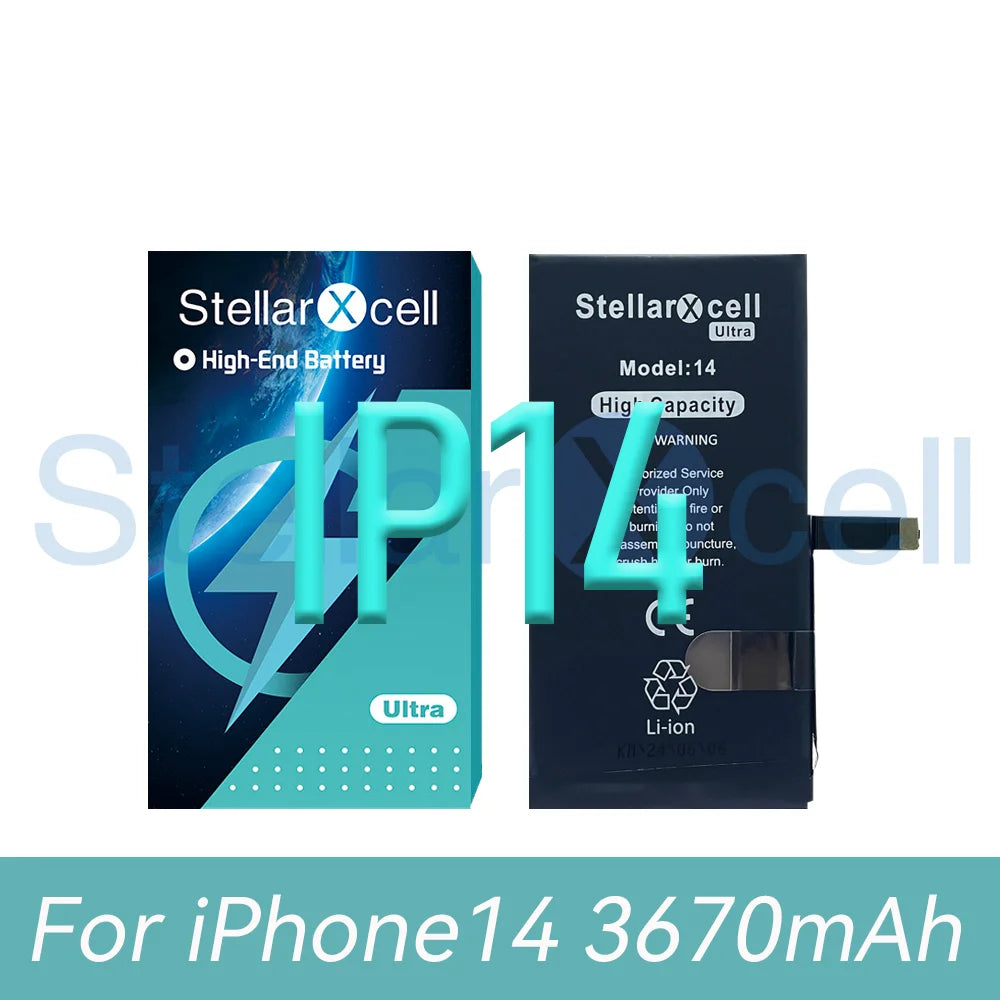 StellarXcell Ultra Battery For iPhone battery 7 8 Plus 11 12 Mini 13 Pro MAX X XS XR 14 ProMax 12Pro Replacement Lithium battery