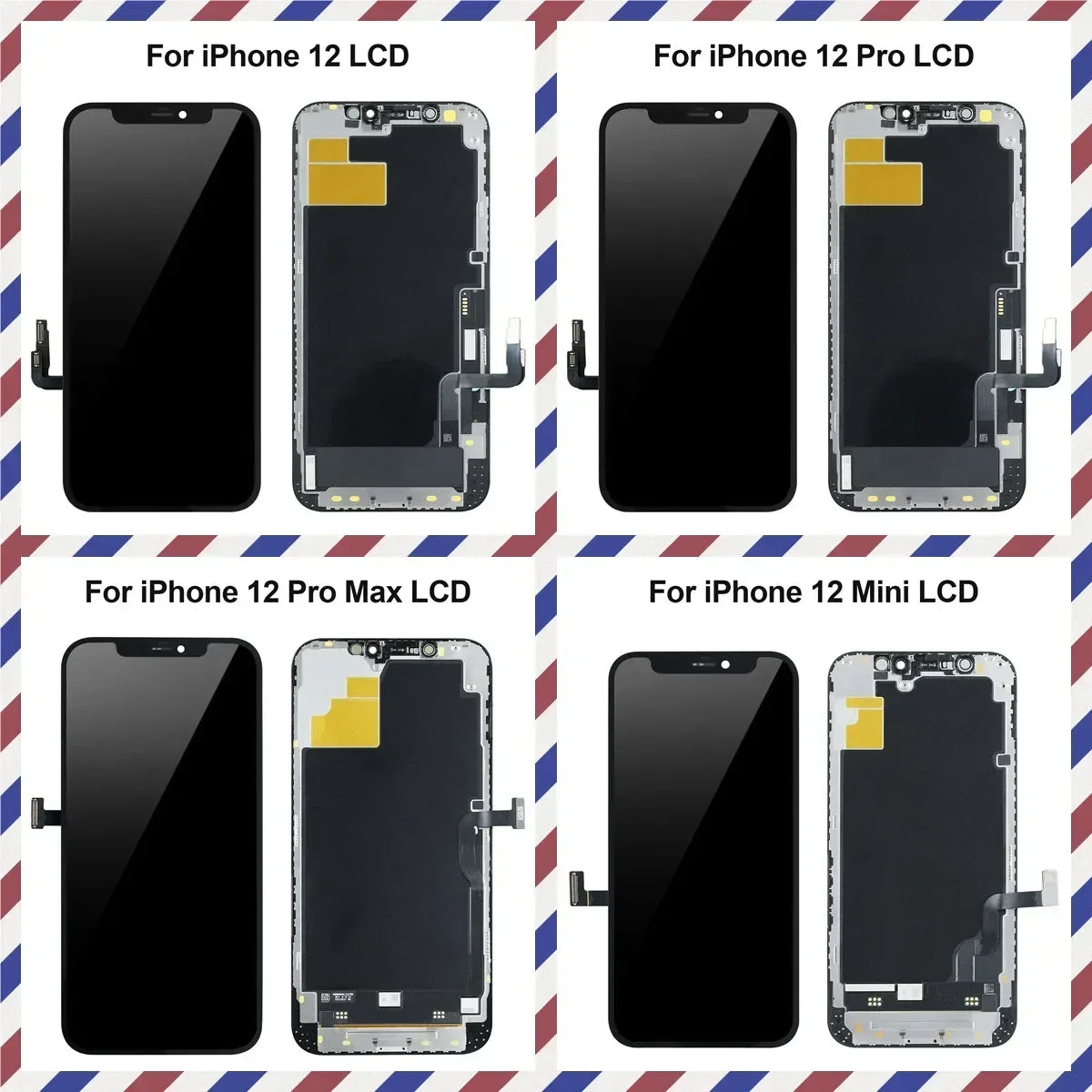 1 Piece GX OLED Grade AAA+ Touch Screen Digitizer Assembly For iPhone X XR XS Max 11 12 13 14 15 Pro Max Mini Plus LCD Display