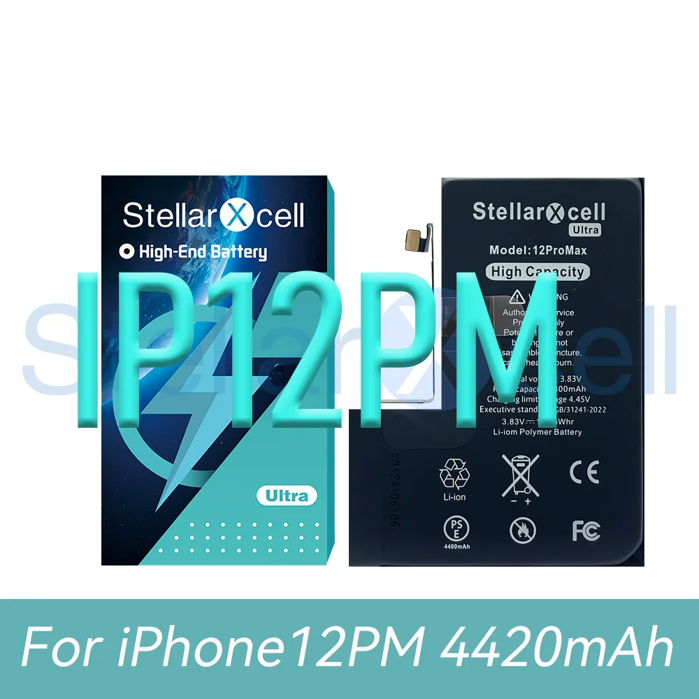 StellarXcell Ultra Battery For iPhone battery 7 8 Plus 11 12 Mini 13 Pro MAX X XS XR 14 ProMax 12Pro Replacement Lithium battery