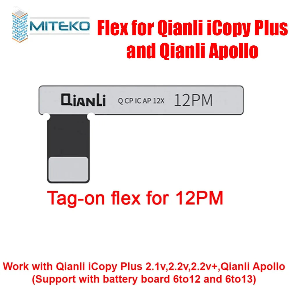 Qianli iCopy Plus 2,3 v 2025 Placa de prueba de batería para 7 8 8P X XR XSMAX 11PM 12 LCD vibrador transferencia programador EEPROM