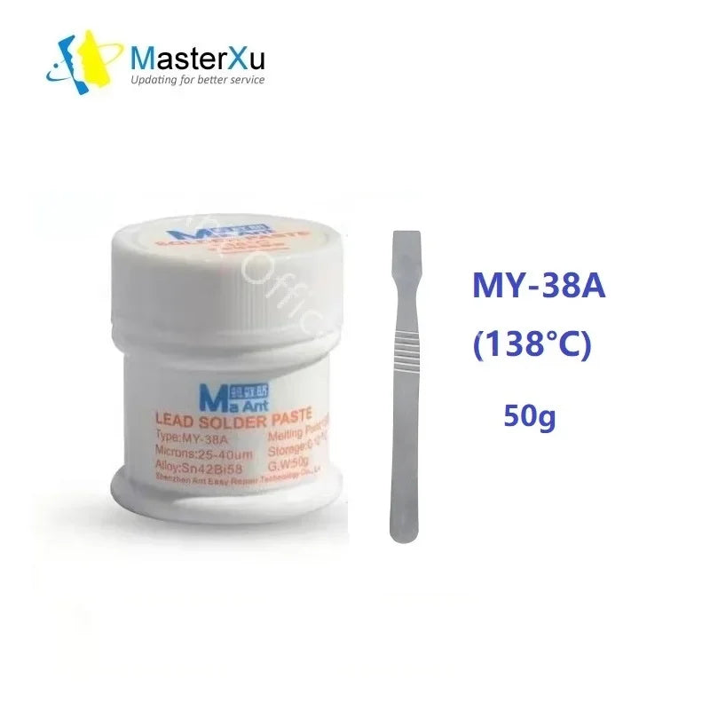 MaAnt Lead-free BGA No Clean Solder Paste Maintenance Soldering Tin For iPhone Repair 138 158 183 199 217 Environmental Protect