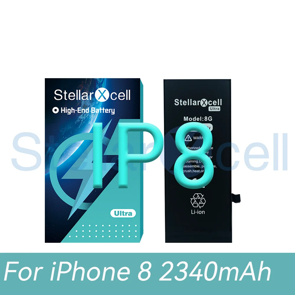 StellarXcell Ultra Battery For iPhone battery 7 8 Plus 11 12 Mini 13 Pro MAX X XS XR 14 ProMax 12Pro Replacement Lithium battery