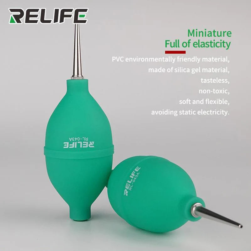 Relife RL-043A 2 In 1 Phone Repair Dust Cleaner Air Blower Ball Dust Cleaning Pen for Phone PCB PC Keyboard Camera Lens Cleaning