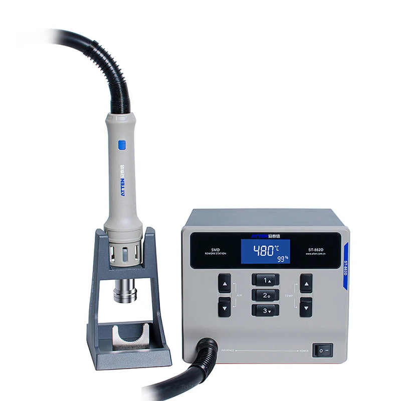 ATTEN ST-862D Hot Air Gun Soldering Station Lead-free Intelligent Digital Display 1000W Rework Station For Phone PCB Chip Repair