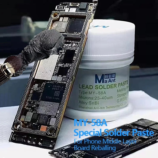 MaAnt Lead-free BGA No Clean Solder Paste Maintenance Soldering Tin For iPhone Repair 138 158 183 199 217 Environmental Protect