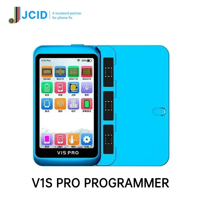 Programador JC V1S PRO BGA315 BGA110 BGA70 para iphone X-15PM iPad DFU pantalla púrpura sin desmontaje desvinculación WiFi lectura escritura SN