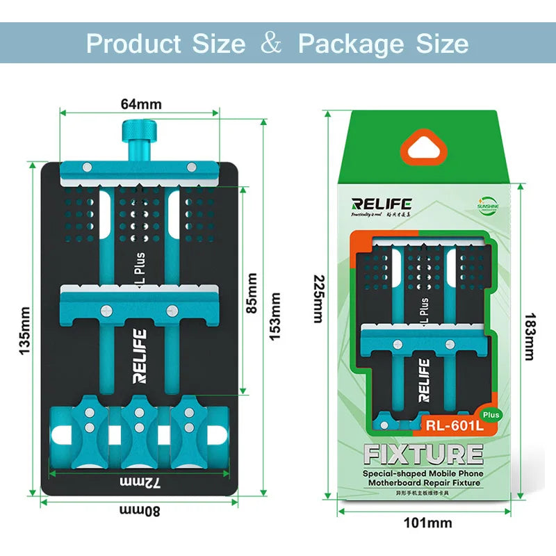 RELIFE-accesorio de reparación de placa base RL-601L Plus, diseño de disipación de calor para sujeción multifuncional