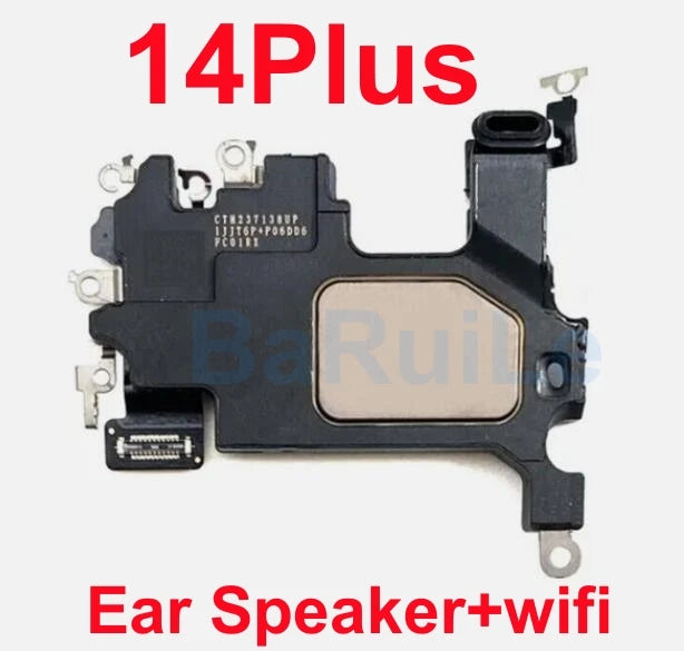 BaRuiLe-auricular frontal para iPhone, piezas de repuesto de Cable flexible de sonido, 13, 14, 15 Pro Max, 13Mini, 14 Plus, 12, 1 unidad