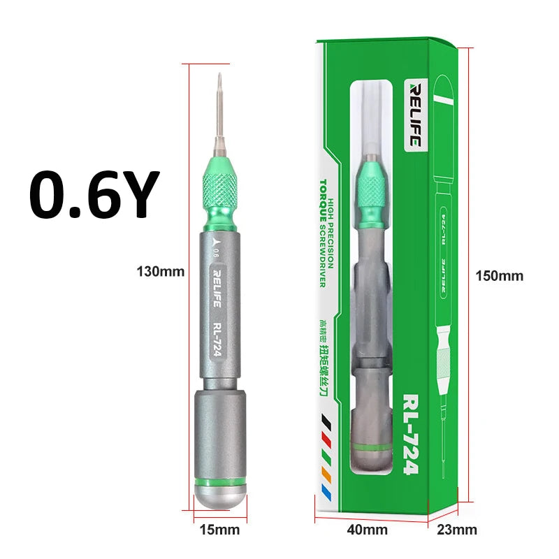 Relife RF-724-destornillador de torsión de alta precisión para iPhone, Huawei, Samsung, reparación de pantalla de teléfono móvil, juego de herramientas de apertura