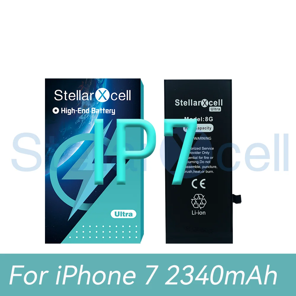 StellarXcell Ultra Battery For iPhone battery 7 8 Plus 11 12 Mini 13 Pro MAX X XS XR 14 ProMax 12Pro Replacement Lithium battery